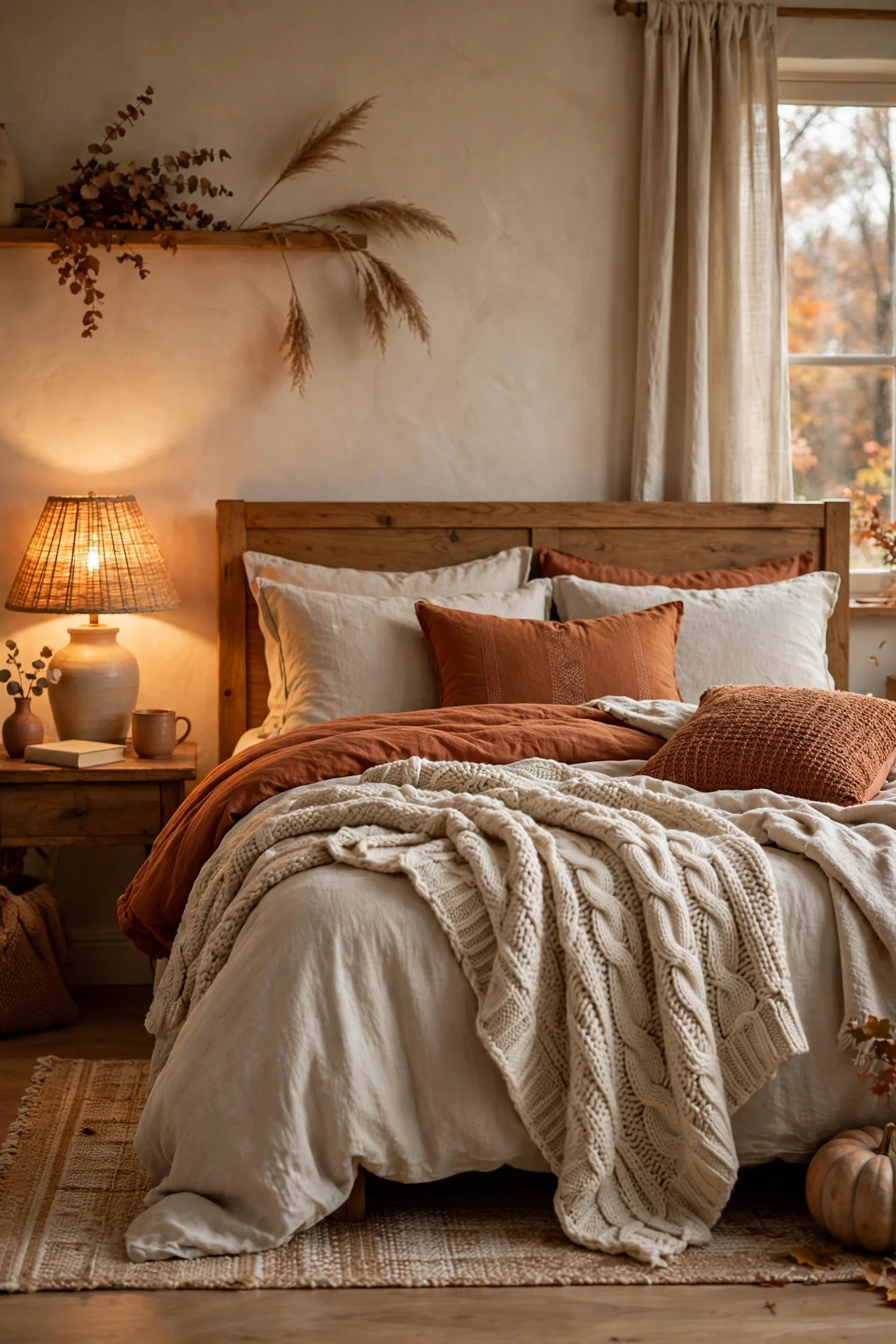 17 Cozy Fall Bedroom Ideas (Warm Layers & Textures)