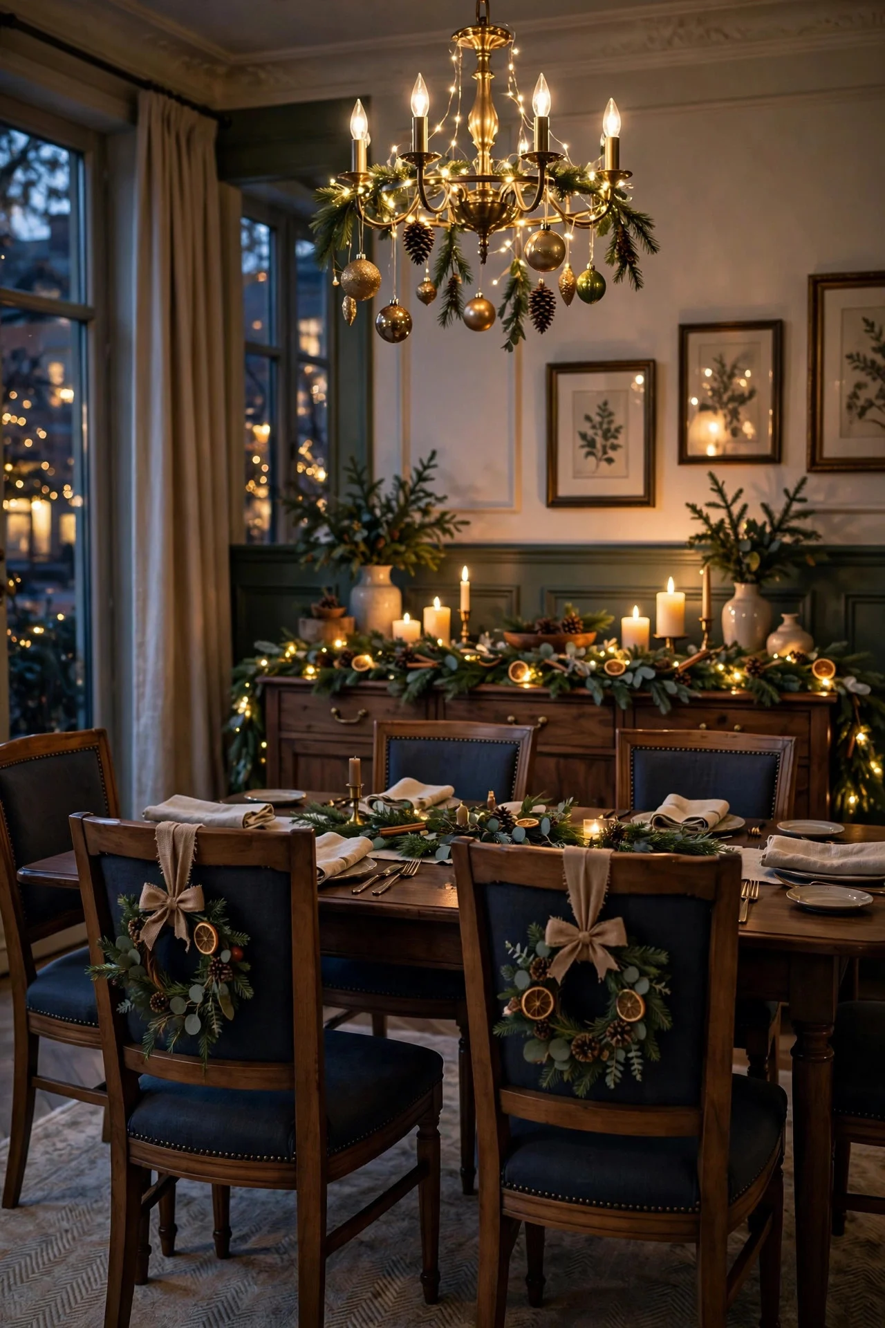 15 Christmas Dining Room Decor Ideas