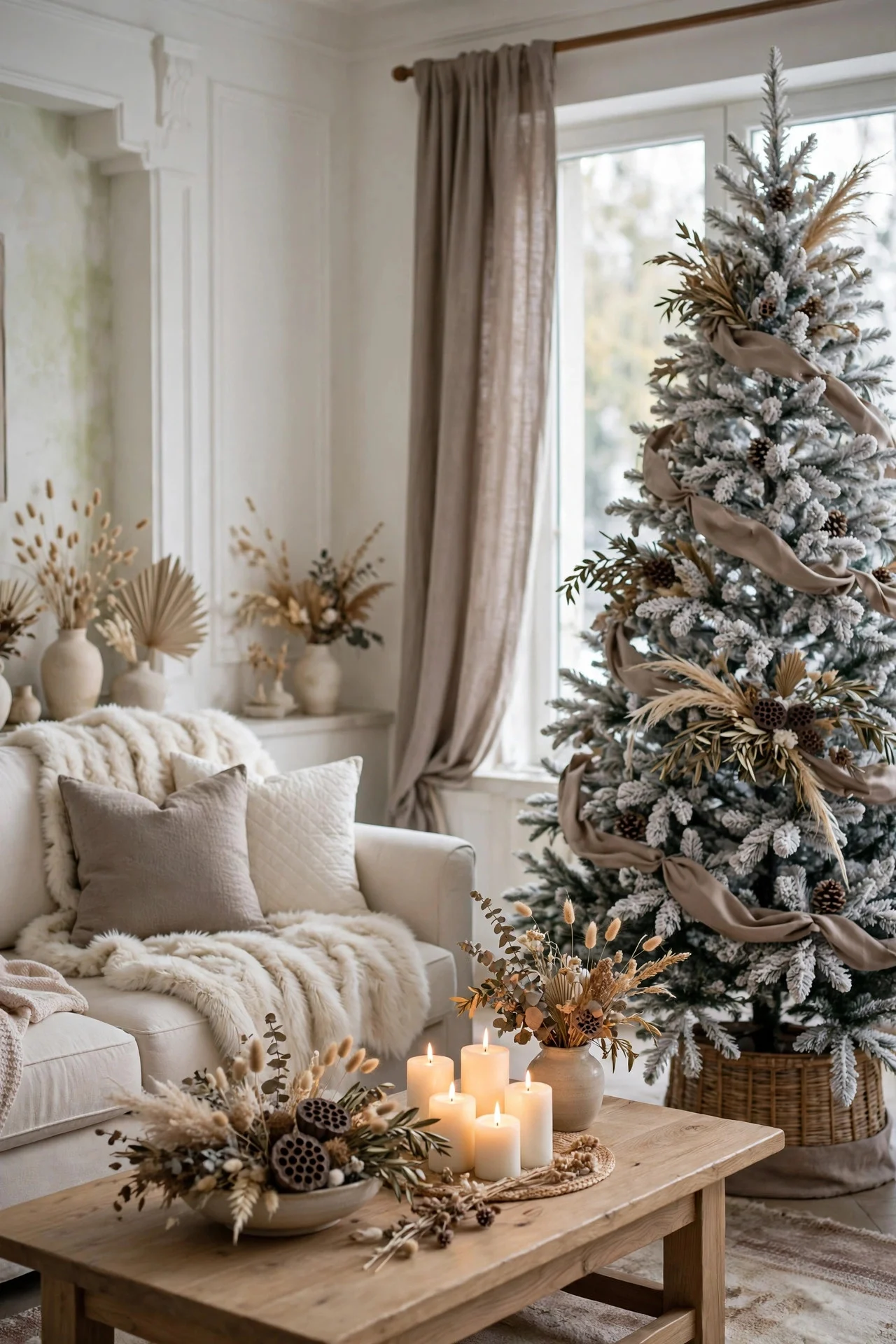 17 White and Taupe Christmas Decor Ideas (Elegant & Timeless)