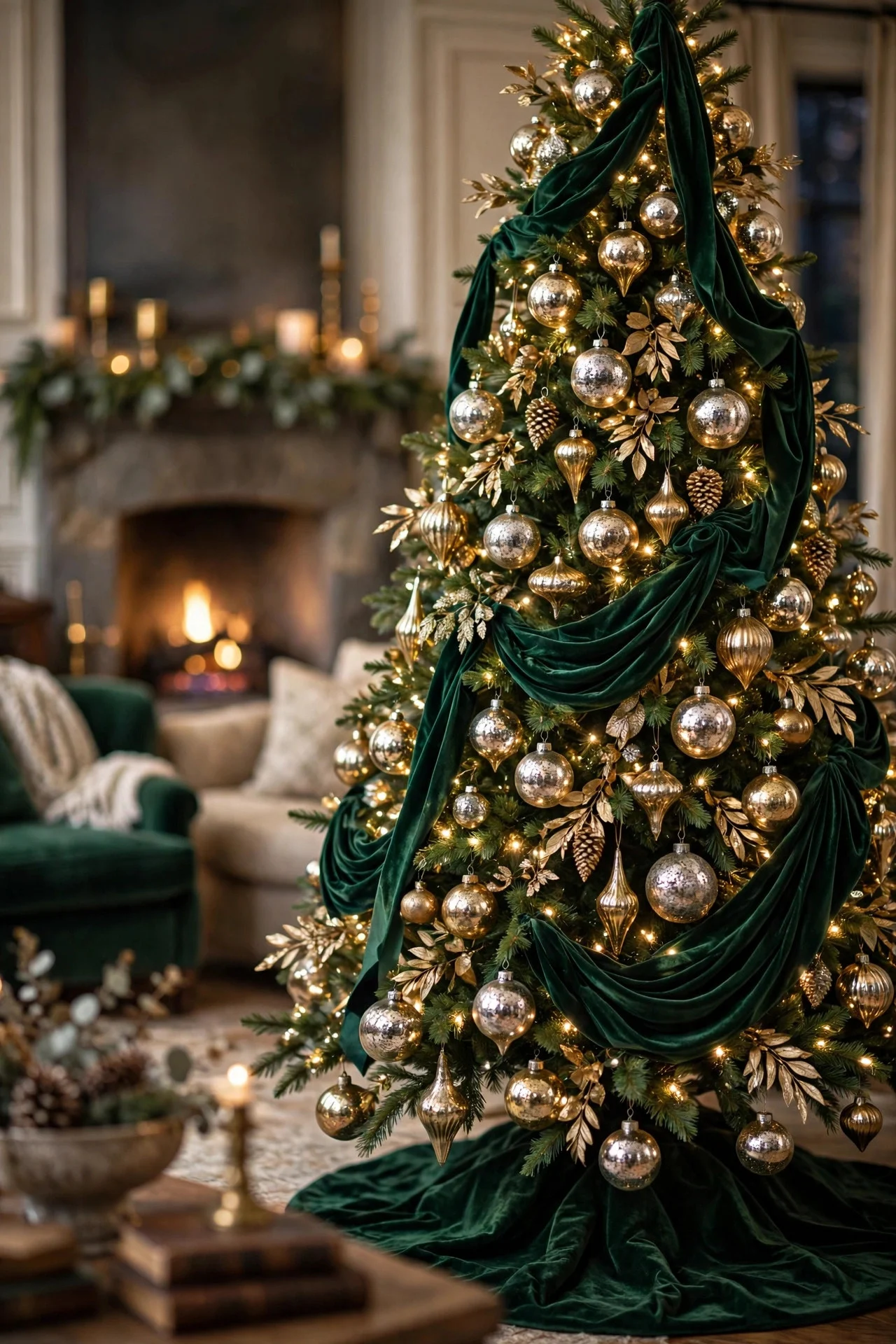 16 Gold and Green Christmas Decor Ideas