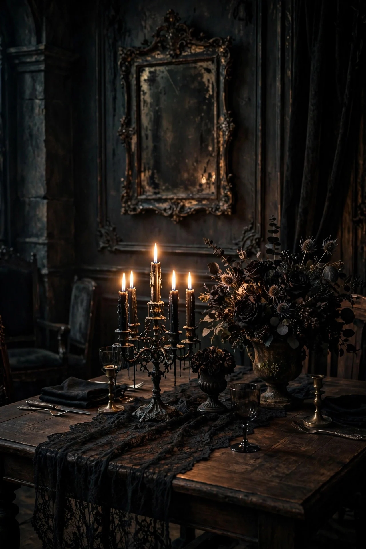 15 Gothic Halloween Decor Ideas: Dark, Moody & Elegant